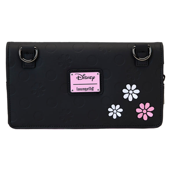 Loungefly Disney Minnie Floral Rock The Dots Clutch Crossbody Bag