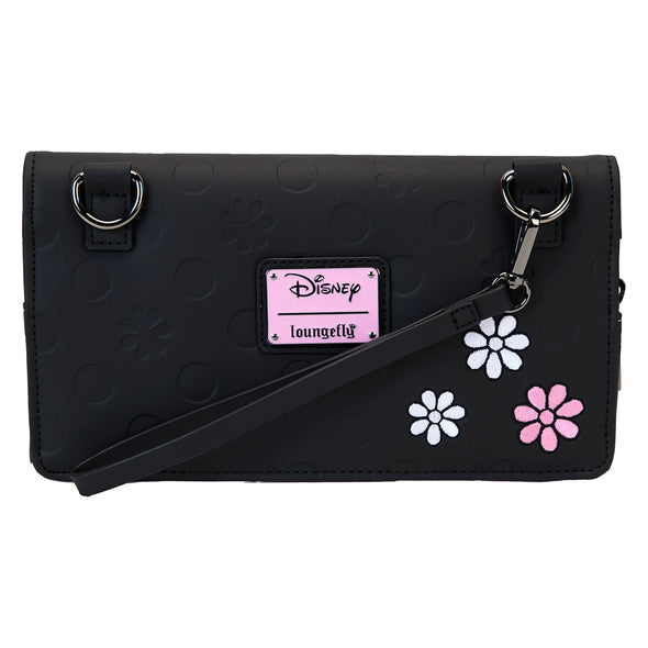 Loungefly Disney Minnie Floral Rock The Dots Clutch Crossbody Bag