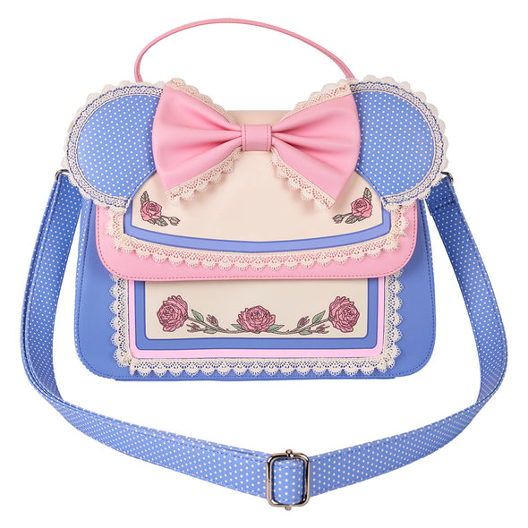 Loungefly Disney Minnie Floral and Lace Ears Crossbody