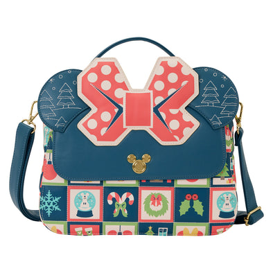 Loungefly Disney Mickey and Minnie Holiday Crossbody
