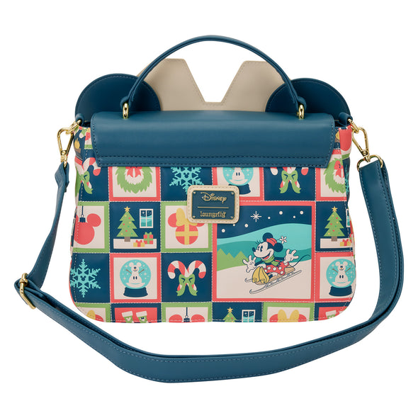 Loungefly Disney Mickey and Minnie Holiday Crossbody