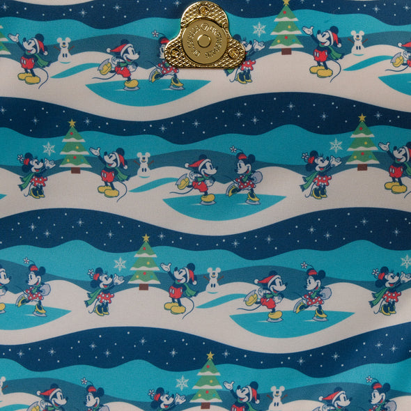 Loungefly Disney Mickey and Minnie Holiday Crossbody