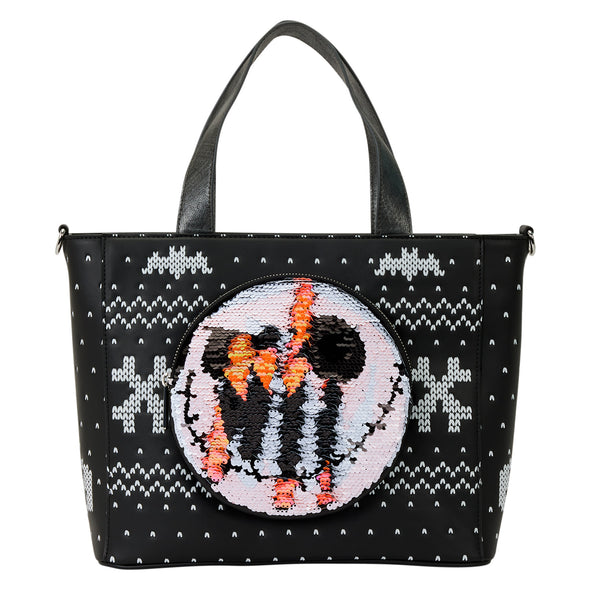 Loungefly Disney Nightmare Before Christmas Pumpkin King Christmas Tote Bag