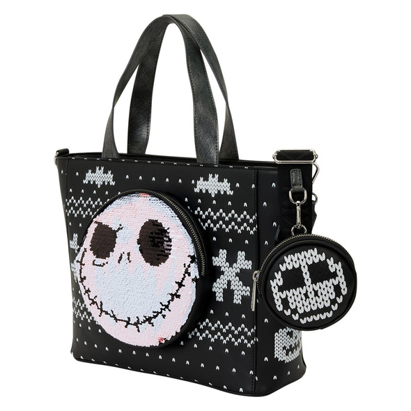 Loungefly Disney Nightmare Before Christmas Pumpkin King Christmas Tote Bag