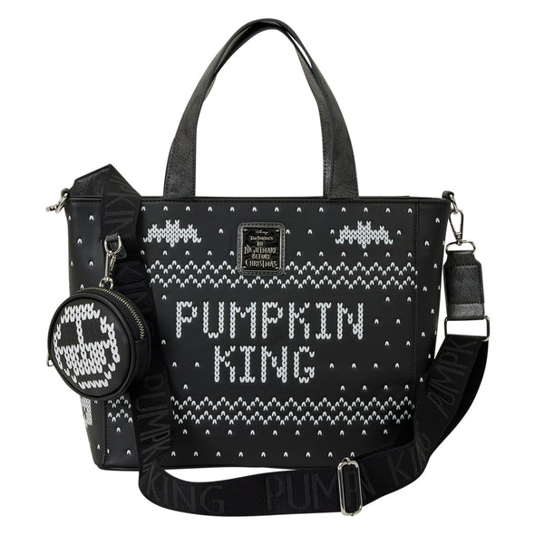 Loungefly Disney Nightmare Before Christmas Pumpkin King Christmas Tote Bag