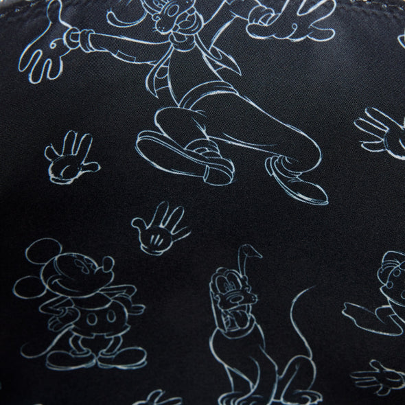 Loungefly Disney Mickey Mouse Sketched Crossbody