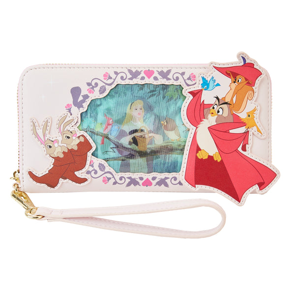 Loungefly Disney Sleeping Beauty Princess Lenticular Series Wristlet Wallet
