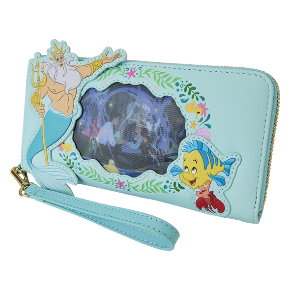 Loungefly Disney The Little Mermaid Princess Lenticular Zip Around Wallet