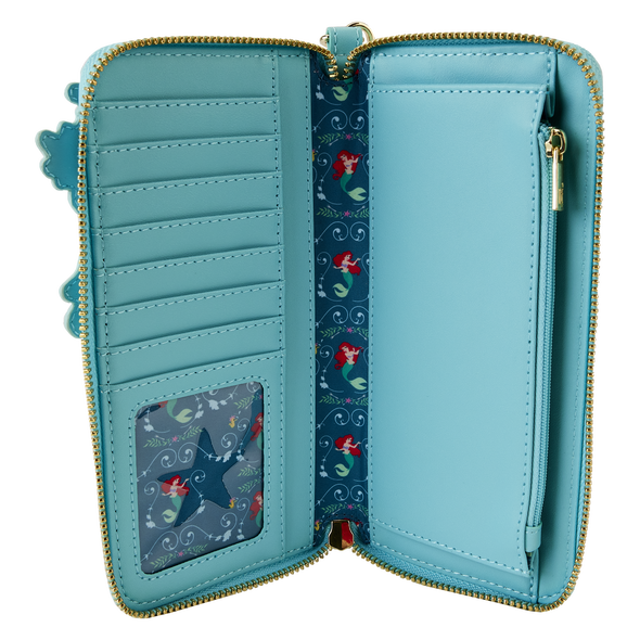 Loungefly Disney The Little Mermaid Princess Lenticular Zip Around Wallet