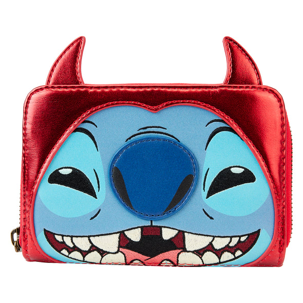 Loungefly Disney Stitch Devil Cosplay Zip Around Wallet