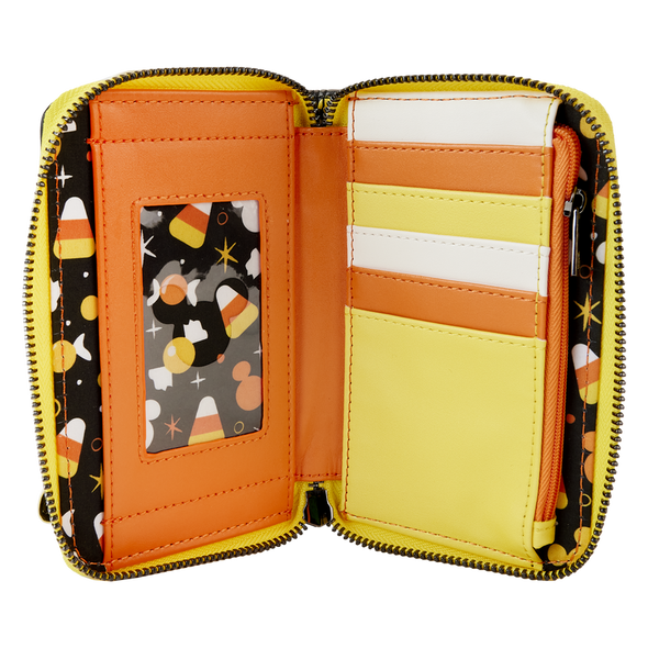 Loungefly Disney Mickey and Friends Candy Corn Zip Around Wallet