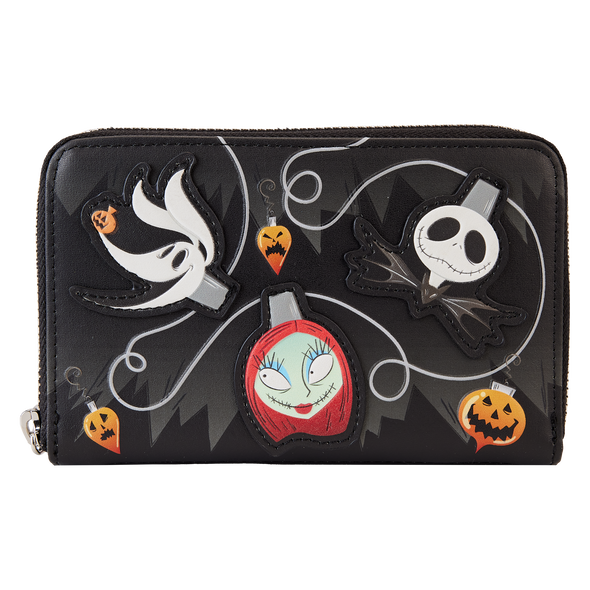 Loungefly Disney Nightmare Before Christmas Tree Lights Zip Around Wallet