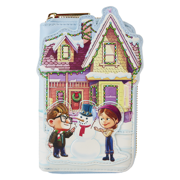 Loungefly Disney Pixar Up House Christmas Lights Zip Around Wallet