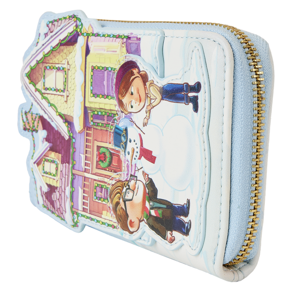 Loungefly Disney Pixar Up House Christmas Lights Zip Around Wallet