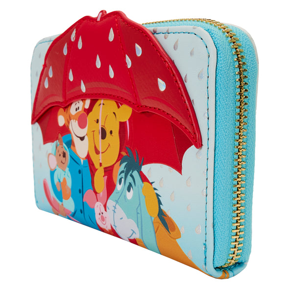 Loungefly Disney Winnie the Pooh and Friends Rainy Day Zip Around Wallet