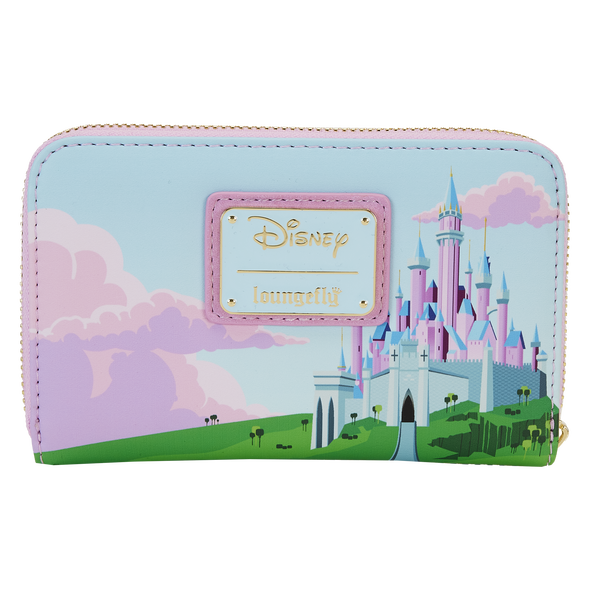 Loungefly Disney Sleeping Beauty Stained Glass Castle Zip Around Wallet
