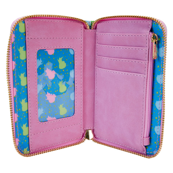 Loungefly Disney Sleeping Beauty Stained Glass Castle Zip Around Wallet