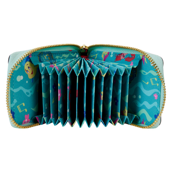 Loungefly Disney The Little Mermaid 35th Anniversary Life is Bubbles Accordion Wallet