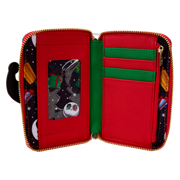 Loungefly Nightmare Before Christmas Candy Cane Carousel Zip Around Wallet