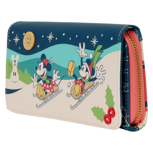 Loungefly Disney Mickey and Minnie Holiday Wallet