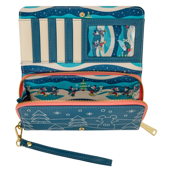 Loungefly Disney Mickey and Minnie Holiday Wallet