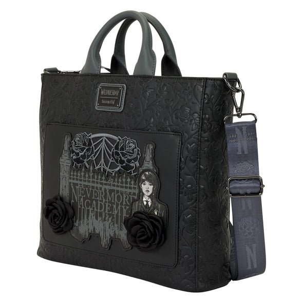 Loungefly Wednesday Addams Convertible Tote Bag