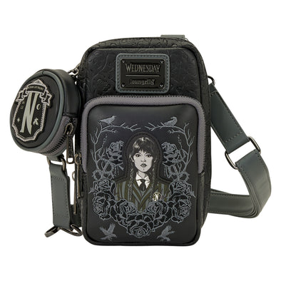 Loungefly Wednesday Addams Cell Phone Crossbody