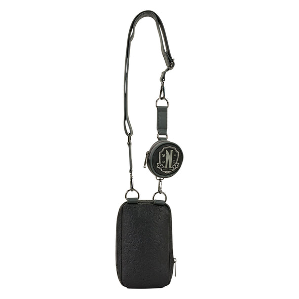 Loungefly Wednesday Addams Cell Phone Crossbody