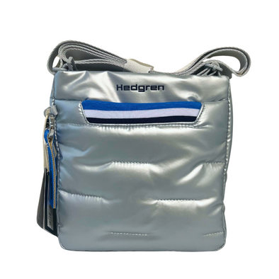 Hedgren Cushy Flat Vertical Crossover Bag Pearl Blue