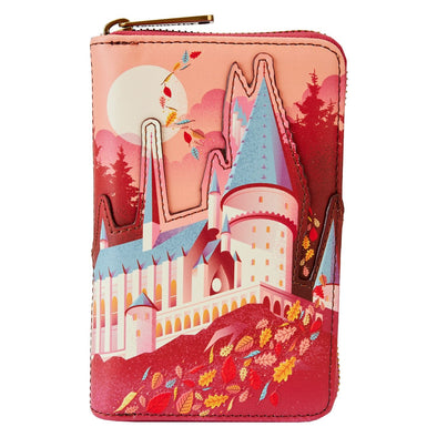 Loungefly Harry Potter Hogwarts Fall Zip Around Wallet