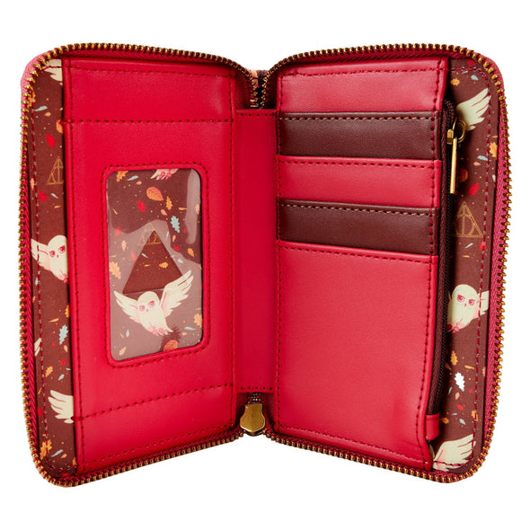 Loungefly Harry Potter Hogwarts Fall Zip Around Wallet