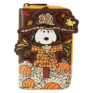 Loungefly Peanuts Snoopy Scarecrow Zip Around Wallet