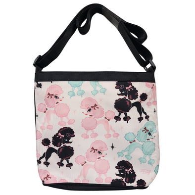 Miss Fluff Poodlerama Retro Poodles Crossbody