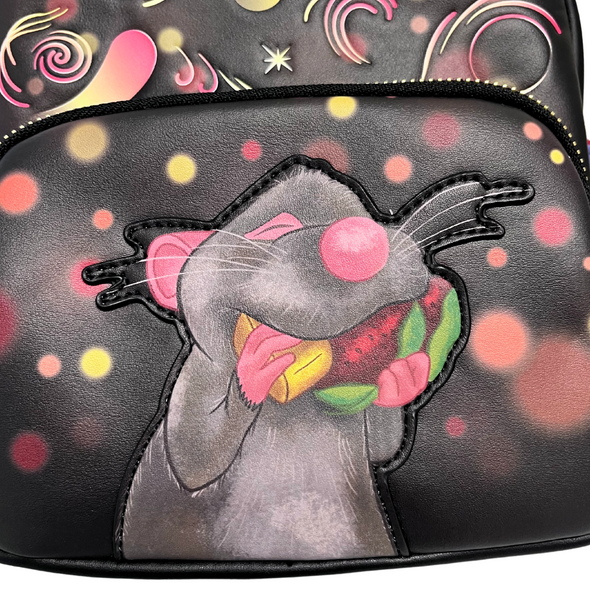 Modern Pinup Exclusive Loungefly Disney Pixar Ratatouille Remy Food Scene Mini Backpack