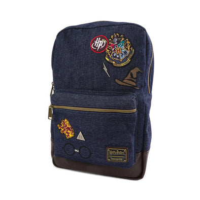 Loungefly Harry Potter Patches Denim Backpack