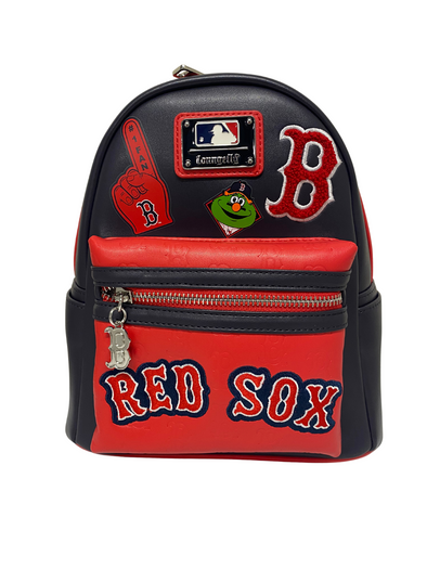 Loungefly MLB Boston Red Sox Patches Mini Backpack