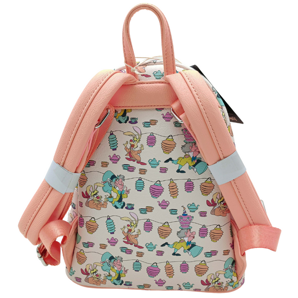 Modern Pinup Exclusive Loungefly Alice in Wonderland Lantern Tea Party Mini Backpack
