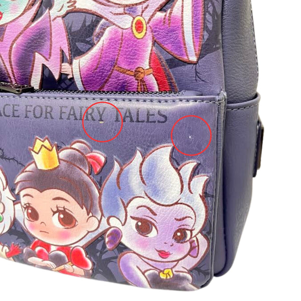 Loungefly Modern Pinup Villains Chibi Mini Backpack DEFECTIVE #755