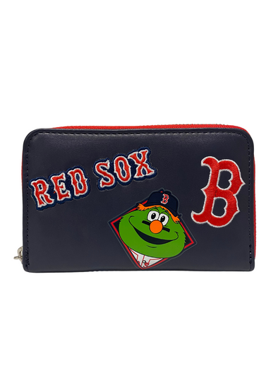 Loungefly MLB Boston Red Sox Patches Zip Around Wallet