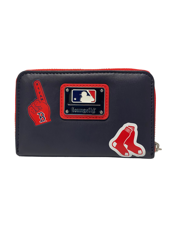 Loungefly MLB Boston Red Sox Patches Zip Around Wallet