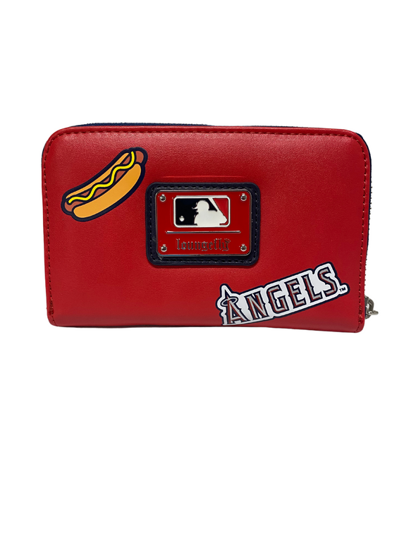 Loungefly MLB LA Angels Patches Zip Around Wallet