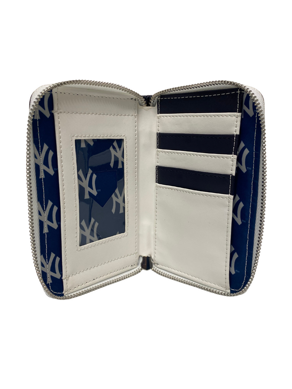 Loungefly MLB NY Yankees Patches Zip Around Wallet