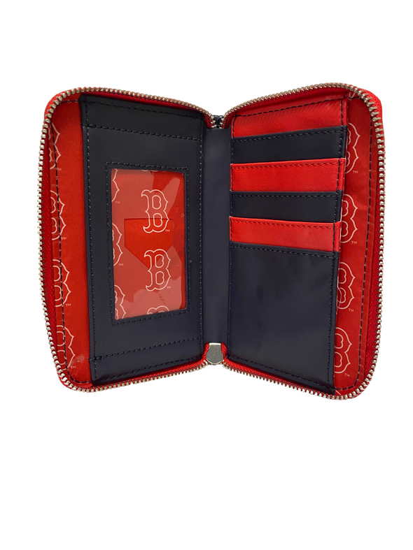 Loungefly MLB Boston Red Sox Patches Zip Around Wallet