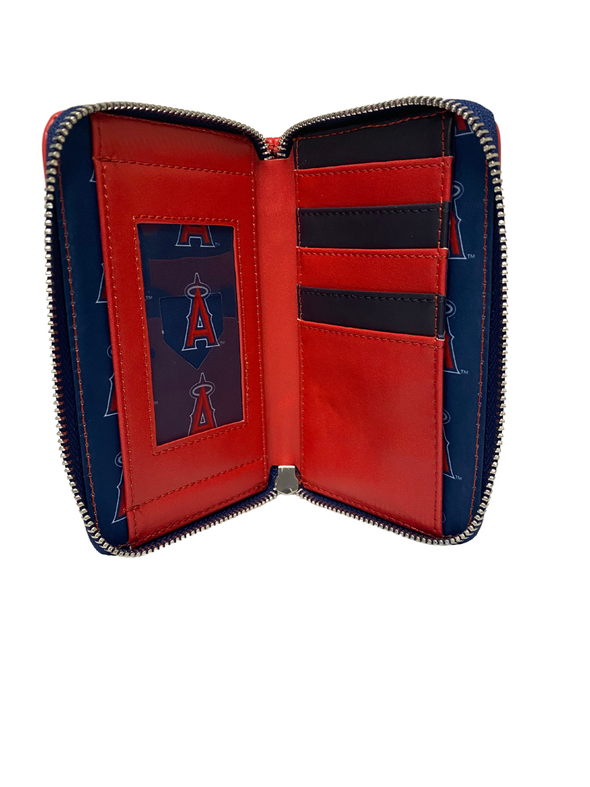 Loungefly MLB LA Angels Patches Zip Around Wallet