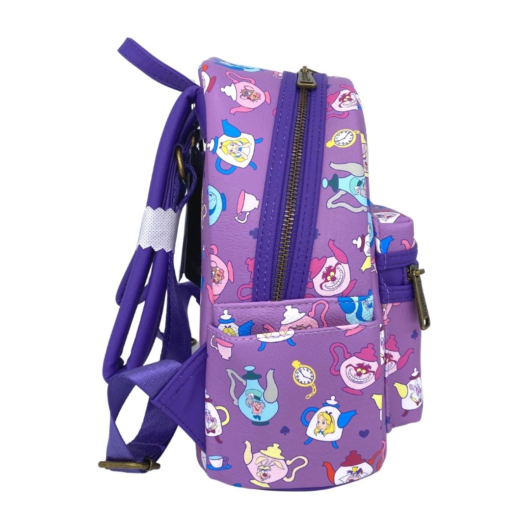 Loungefly Disney Alice in Wonderland Mushroom Tea Party Mini Backpack 