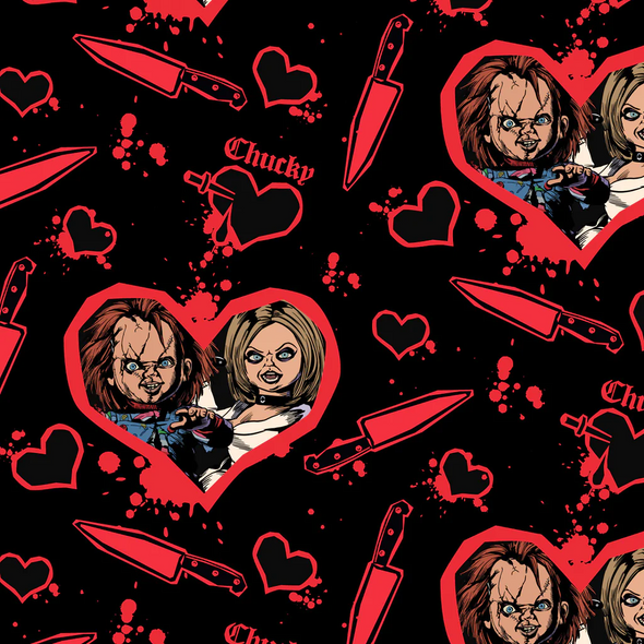 Loungefly Universal Bride of Chucky Happy Couple Zip Around Wallet