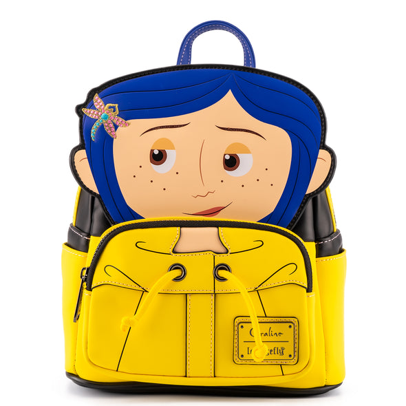 Loungefly Laika Coraline Rain Coat Cosplay Mini Backpack