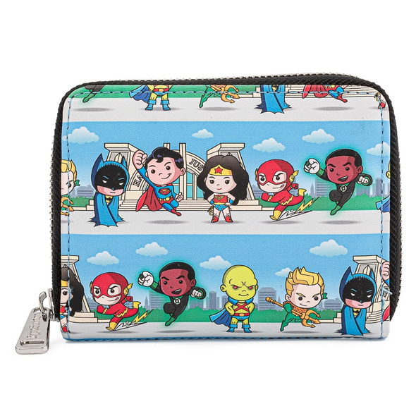 Loungefly DC Comics Superheroes Chibi Wallet