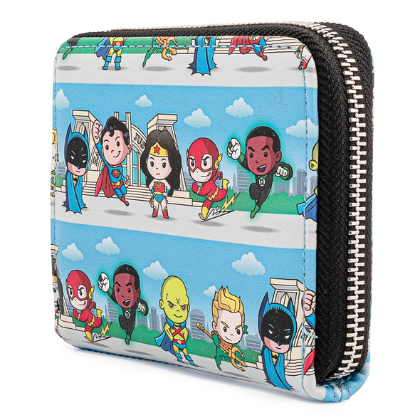 Loungefly DC Comics Superheroes Chibi Wallet