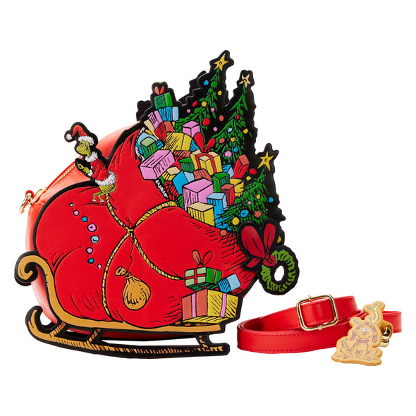 Loungefly Dr Seuss Grinch Sleigh Crossbody Bag